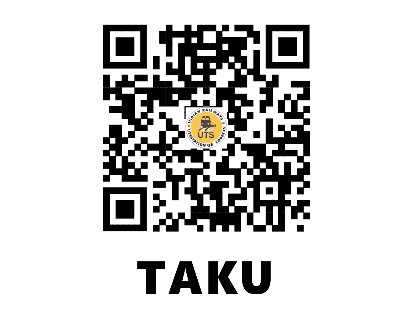 UTS QR Code for TAKU - TAKU - CR (MADHYA PRADESH)